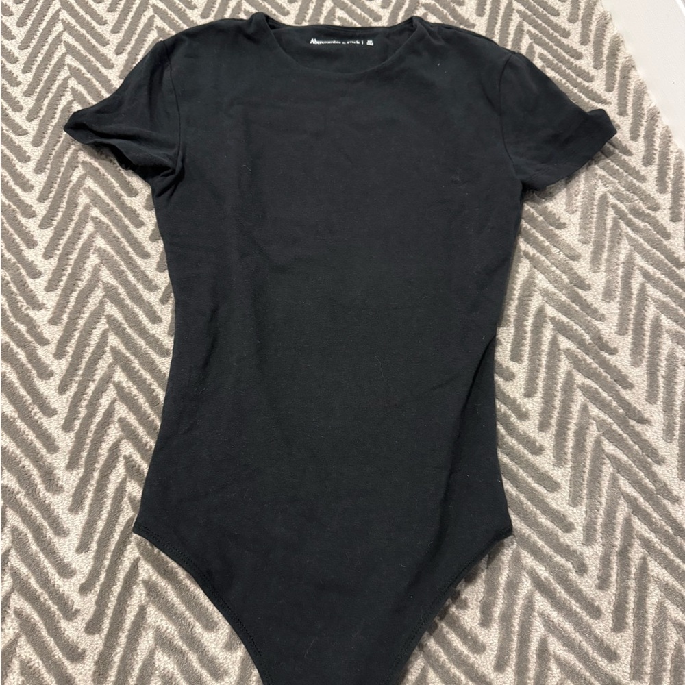 Abercrombie & Fitch Black Scoop Neck Bodysuit - Picture 1 of 2